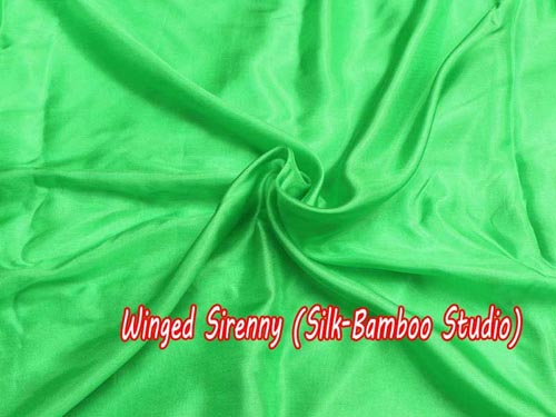 Green silk fabric,various width&thickness, by yard - Click Image to Close