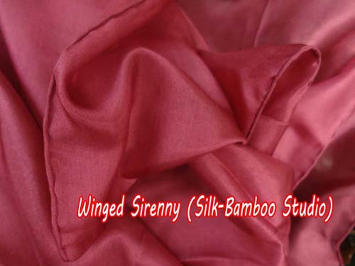 2.7m*1.1m Bordeaux 5mm light silk belly dance silk veil - Click Image to Close