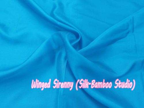 Turquoise silk fabric,various width&thickness, by yard - Click Image to Close
