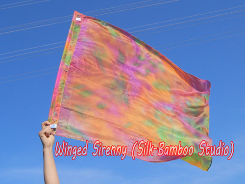 85 cm (33") prophetic silk worship flex flag for kids, Autumn