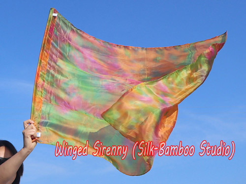 103 cm (40") prophetic silk worship flex flag, Serenity