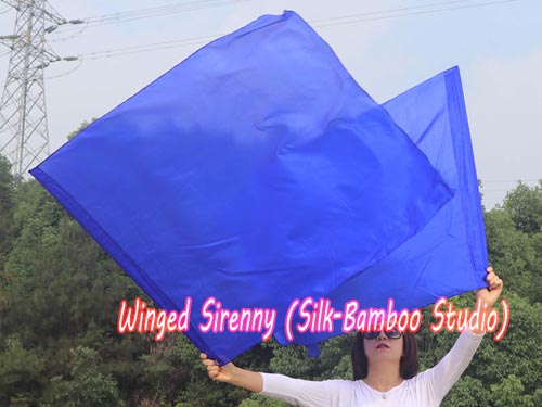 103 cm (40") prophetic silk worship flex flag, blue