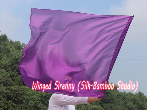 103 cm (40") prophetic silk worship flex flag, purple