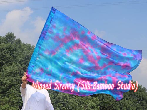 130 cm (51") prophetic silk worship flex flag, Mermaid