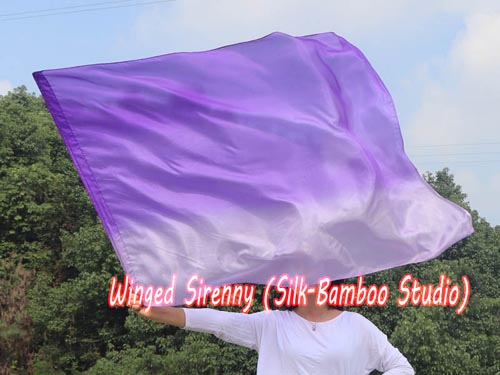 130 cm (51") silk worship flex flag, purple fading
