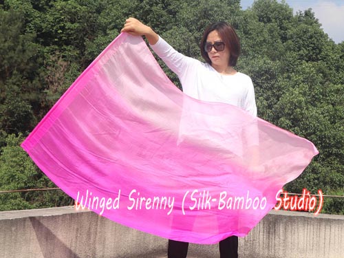 130 cm (51") silk worship flex flag, pink fading