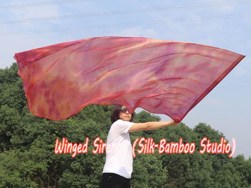 222 cm (88") prophetic silk worship flex flag, Copper