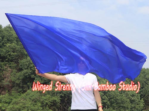 222 cm (88") prophetic silk worship flex flag, blue