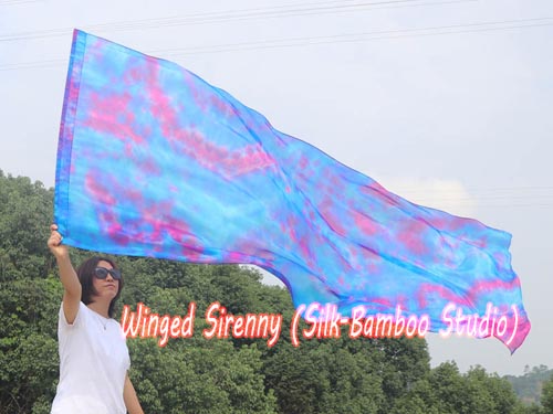 222 cm (88") prophetic silk worship flex flag, Mermaid