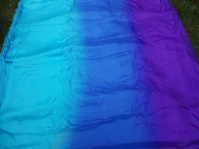 turq-blue-purple silk fabric by yard,various width&thickness