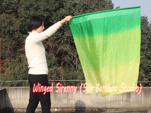 103cm spinning flag poi for Worship & Praise, Emerald
