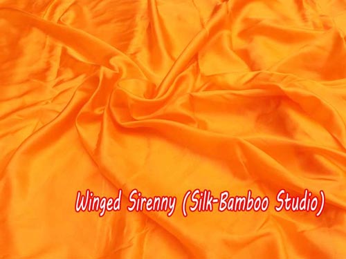Orange silk fabric,various width&thickness, by yard