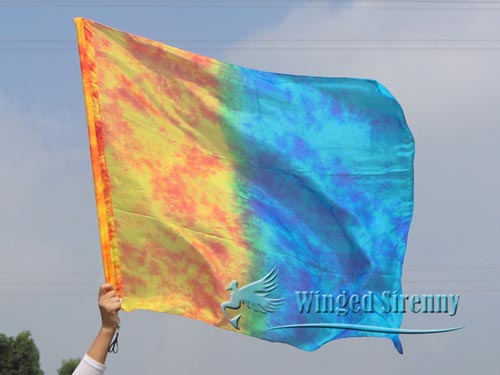103cm*88cm spinning flag poi for Worship & Praise, Fire & Ice - Click Image to Close