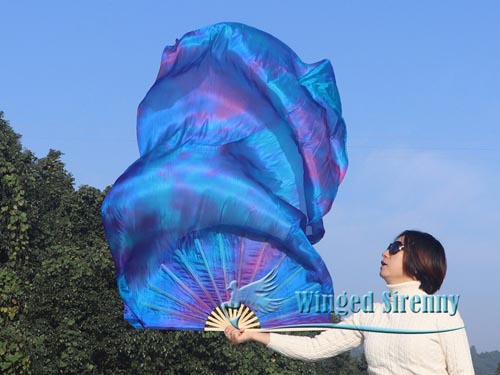 Mermaid Dream 1.8m large dance silk fan veil