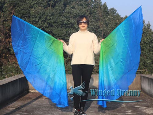 180 cm (70") angel wing silk worship flex flag, Adventure