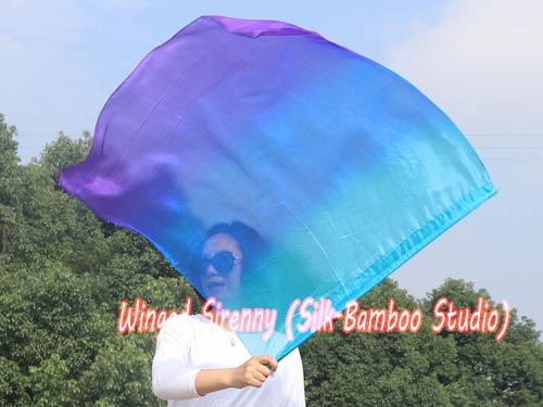 85 cm (33") prophetic silk worship flex flag for kids, Mystery - Click Image to Close