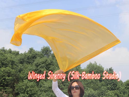 130 cm (51") prophetic silk worship flex flag, gold