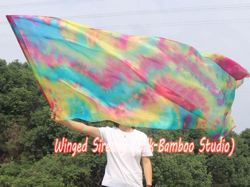 222 cm (88") prophetic silk worship flex flag, Spring - Click Image to Close