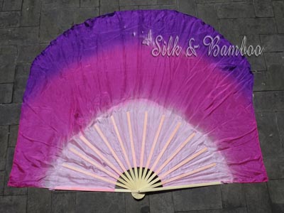 Prosperity large silk flutter fan - Click Image to Close
