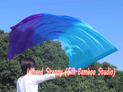 178 cm (70") prophetic silk worship flex flag, Mystery - Click Image to Close