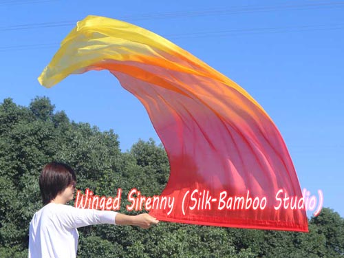 178 cm (70") prophetic silk worship flex flag, Fire - Click Image to Close