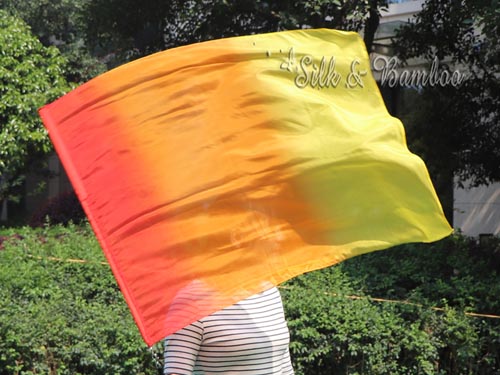 1 pc 81cm*64cm spinning flag poi for Worship&Praise, Fire - Click Image to Close