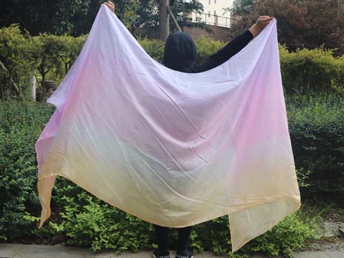 pastel-color rectangular veils