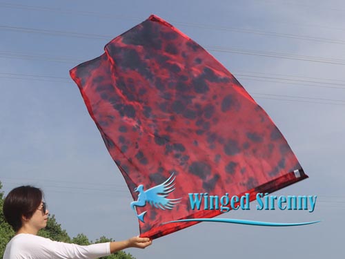 103 cm (40") silk worship flex flag, Lava - Click Image to Close