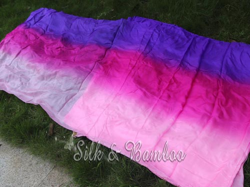 purple-pink-light pink silk fabric, by yard